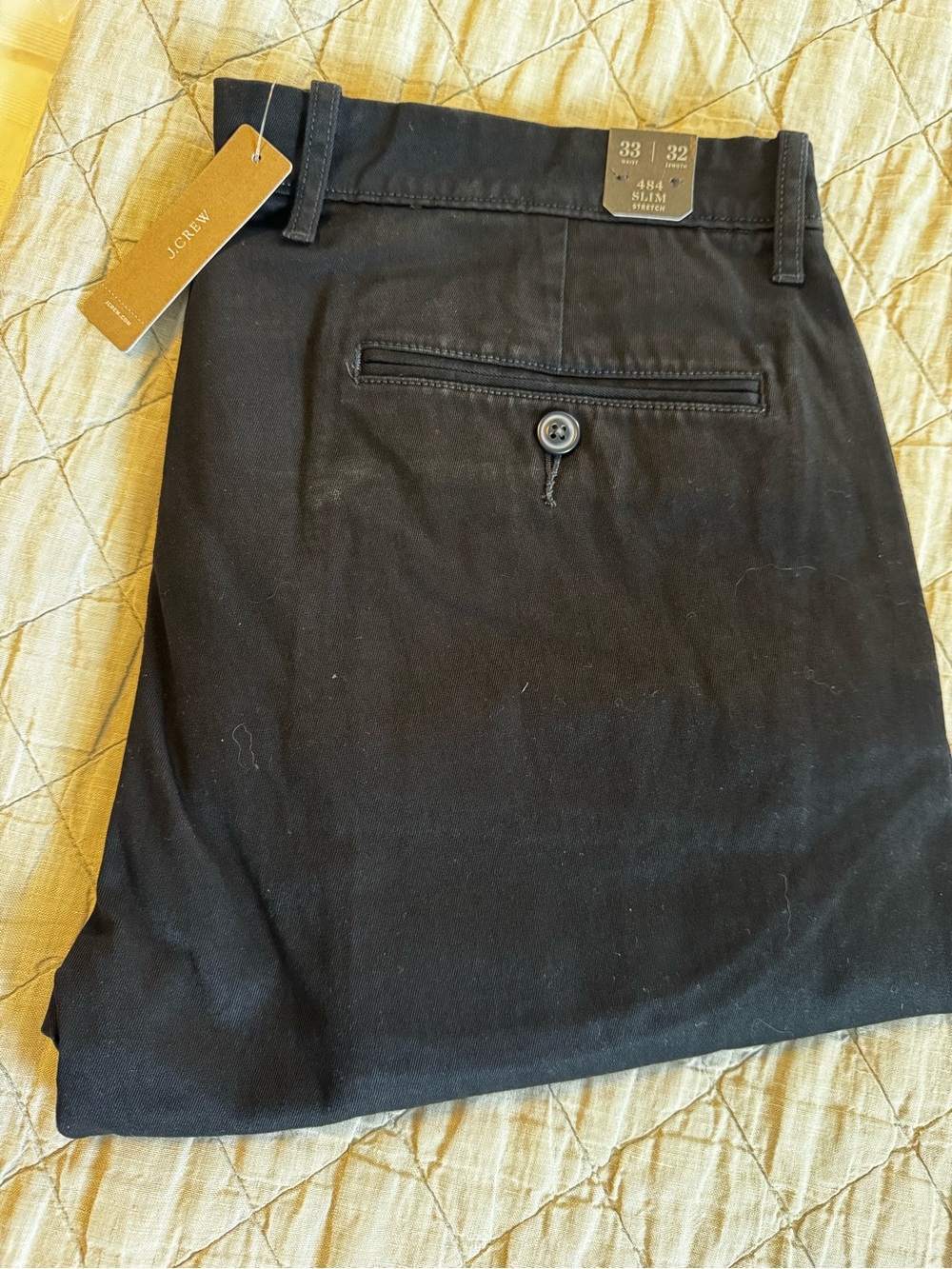 J. Crew Men's Deepest Navy Chino Pants - Slim Fit